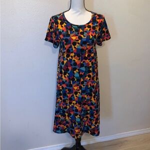 Lularoe Disney Minnie Mouse simply comfortable colorful pocket high low Dress